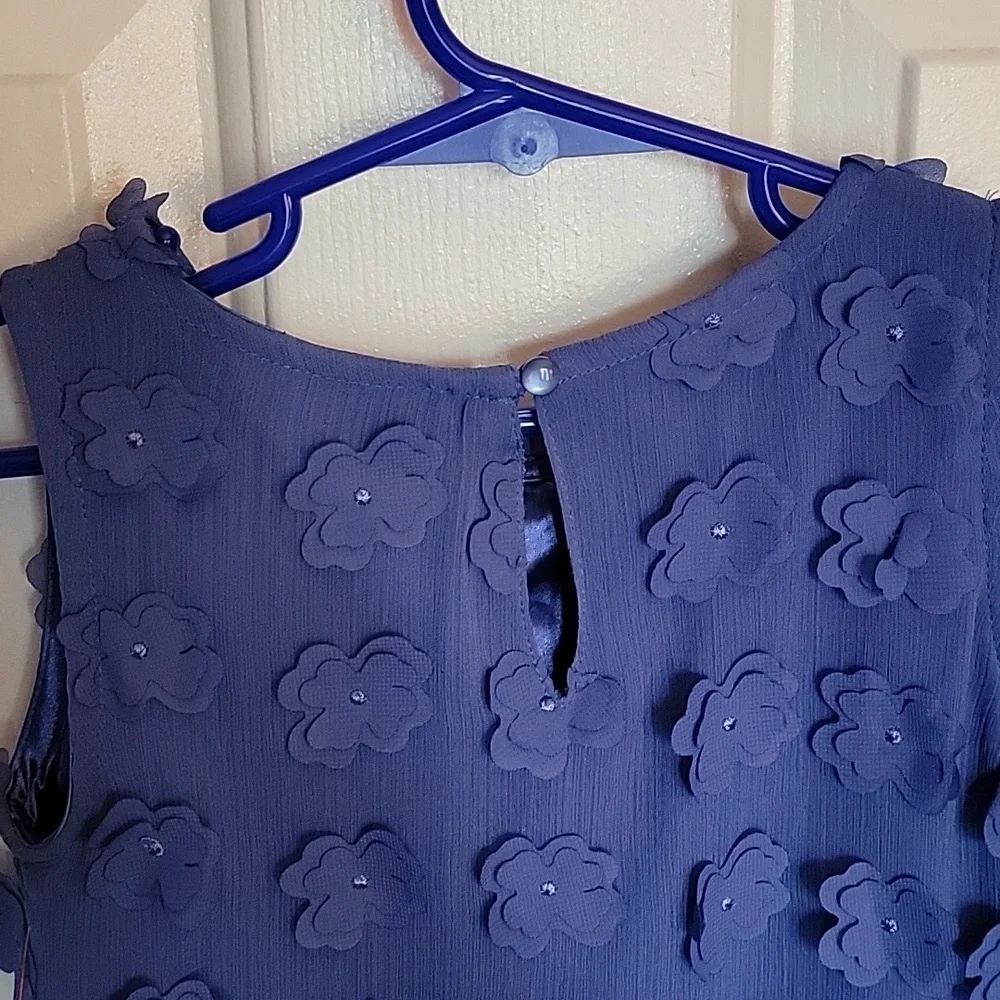 Cat & Jack, beautiful, periwinkle colored girls dress XS(4/5). NWT. Sleeveless.